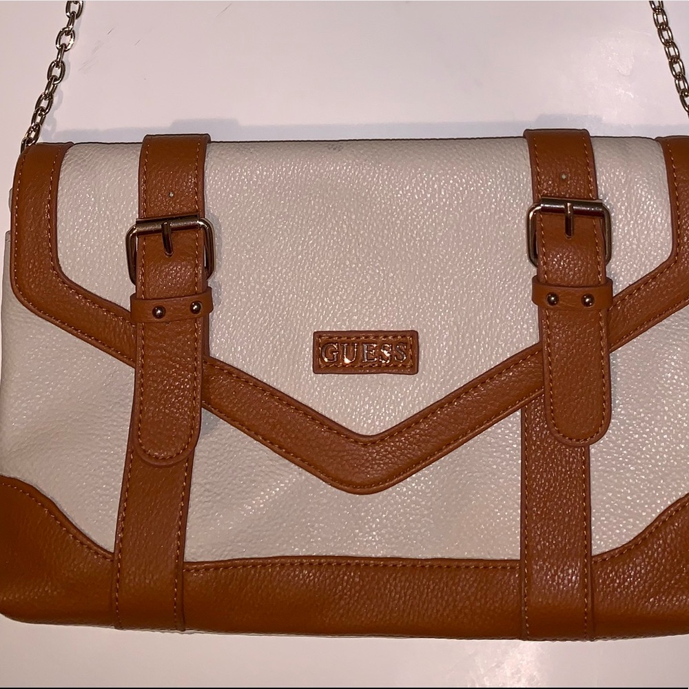 🔥 Tan/brown Crossbody OR clutch w/chain strap  🔥